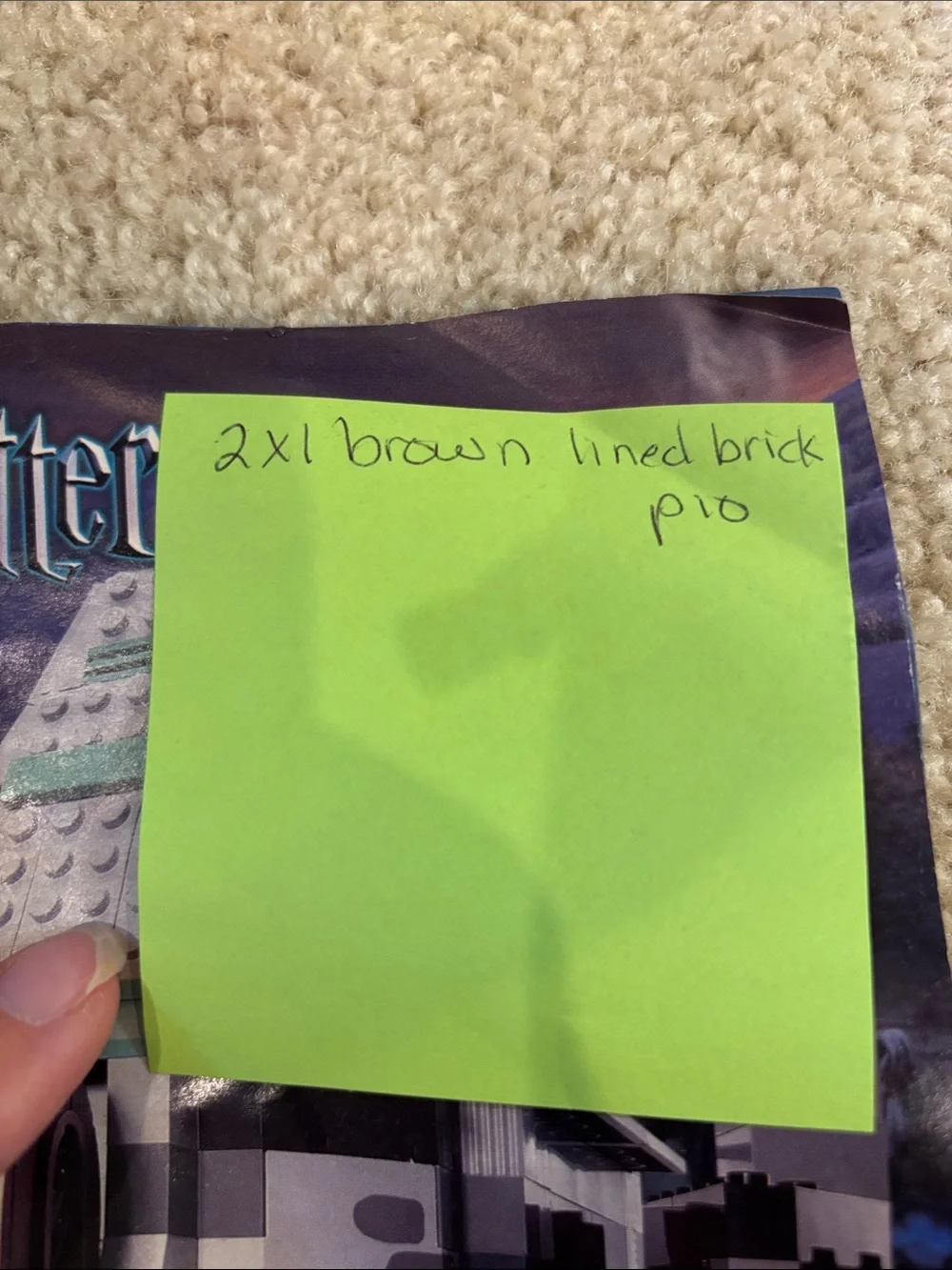 Warner Bros. LEGO Harry Potter Pieces - Green, Brown, Gray, Black